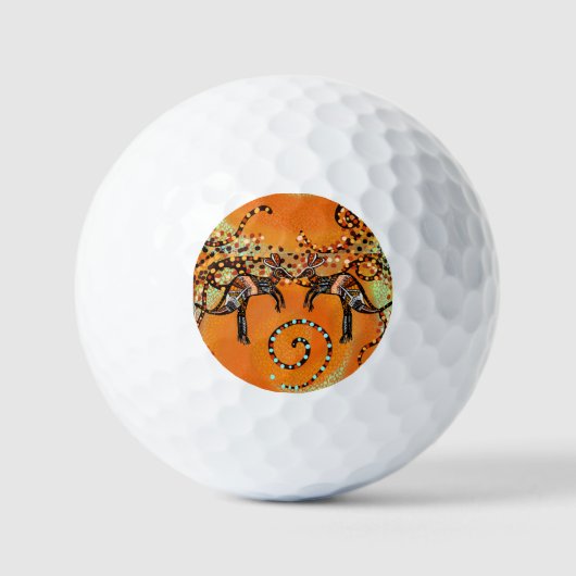 AUSTRALISCHE KUNST GOLFBALLEN (Voorkant)