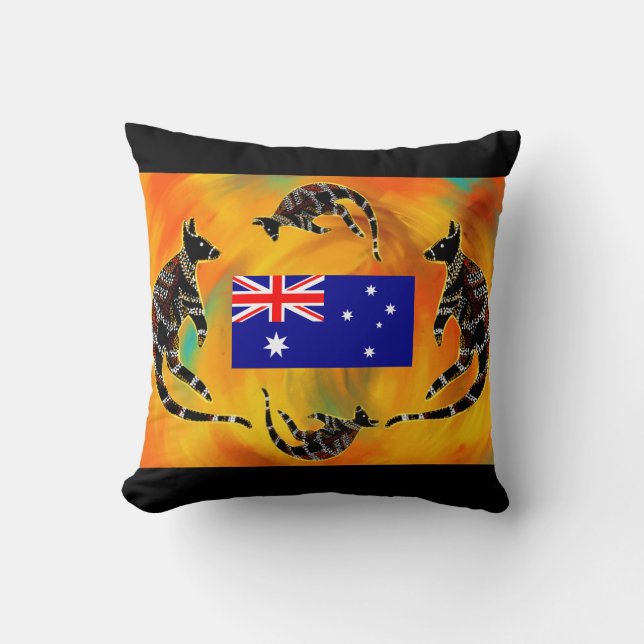 AUSTRALISCHE KUNST KUSSEN (Voorkant)