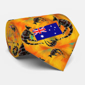 AUSTRALISCHE KUNST  STROPDAS (Opgerold)