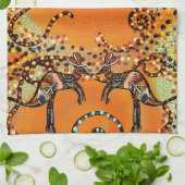 AUSTRALISCHE KUNST THEEDOEK (Gevouwen)