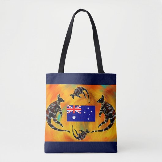 AUSTRALISCHE KUNST TOTE BAG (Voorkant)