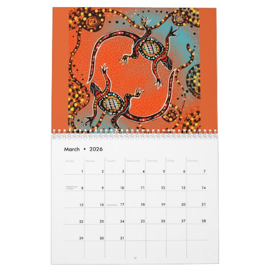 AUSTRALISCHE KUNSTKALENDER 2026 KALENDER (Mar 2026)