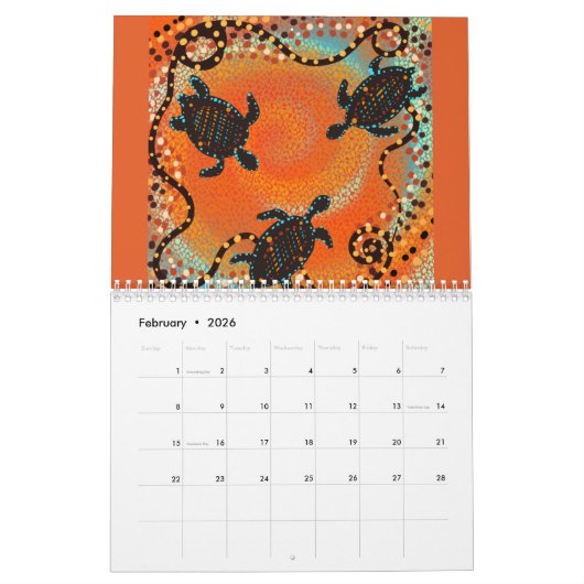 AUSTRALISCHE KUNSTKALENDER 2026 KALENDER (Feb 2026)