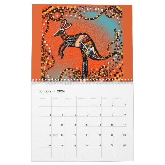 AUSTRALISCHE KUNSTKALENDER 2026 KALENDER (Jan 2026)
