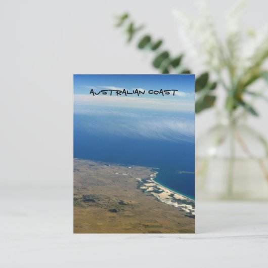 Australische kust briefkaart (Staand voorkant)