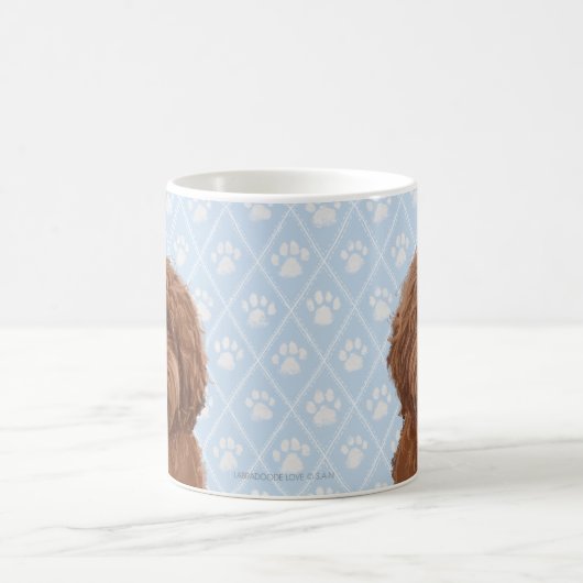 Australische labradoedle mok (Center)