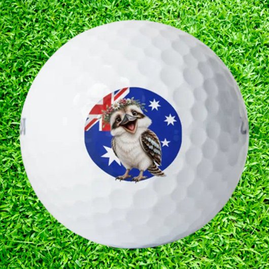 Australische Lachvogel Kookaburra Golfballen