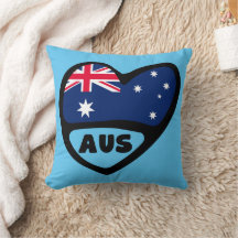 Australische landencode Vlag hart AUS