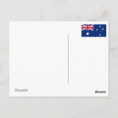 Australische landvorm met pictogrammen briefkaart (Achterkant)