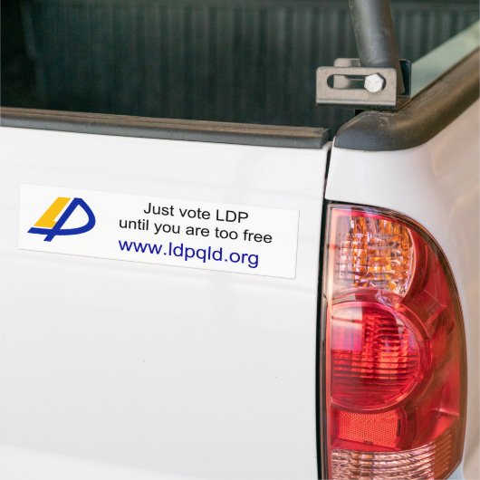 Australische LDP-Bumpersticker Bumpersticker (Op Truck)
