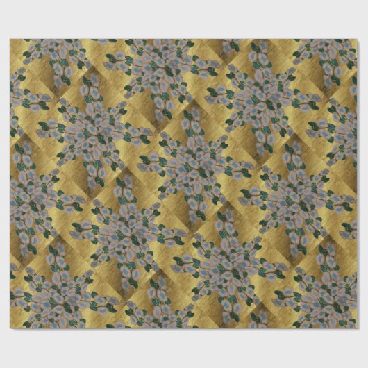 Australische Leatherwood Blossom op Golden Bark Cadeaupapier (Vlak)