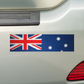 Australische ledervlag bumpersticker (Op auto)