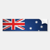 Australische ledervlag bumpersticker (Voorkant)