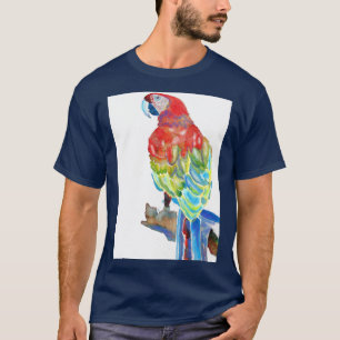 Australische Macaw Papegaai Aquarel Kunst T Shirt