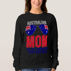 Australische mam Australia Flag Sunbrilglazen Moth Trui