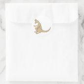 Australische Mama Kangoeroe en Baby Joey Ronde Sticker (Tas)