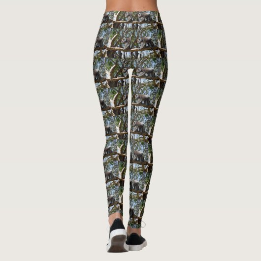Australische man koala Beer op de weg, Leggings (Achterkant)