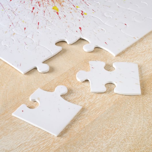 Australische map Verf Splashes Legpuzzel (Zijkant)