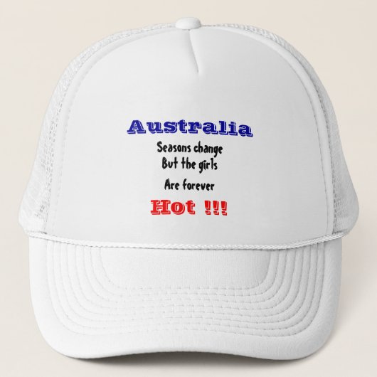 Australische meisjes trucker pet (Voorkant)