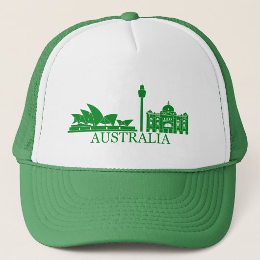 Australische merktekens trucker pet (Voorkant)