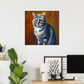 Australische mist Cat Poster (Thuiskantoor)