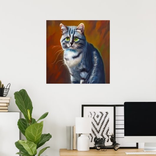 Australische mist Cat Poster (Thuiskantoor)