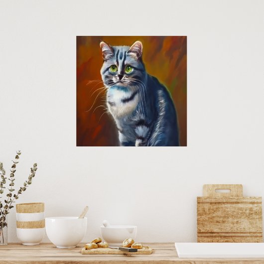 Australische mist Cat Poster (Keuken)