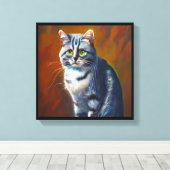 Australische Mist kat Canvas Afdruk (Insitu (Houten vloer))