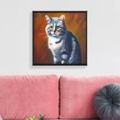 Australische Mist kat Canvas Afdruk (Insitu (Woonkamer))
