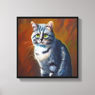 Australische Mist kat Canvas Afdruk