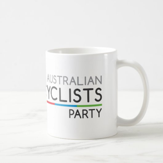 Australische Mok van de Cyclisten Party (Rechts)