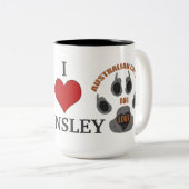 Australische naam Hondenras vee Tweekleurige Koffiemok (Voorkant rechts)