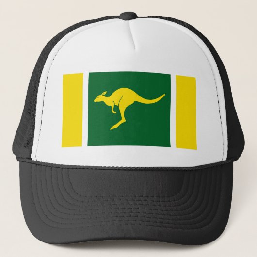 australische natie kangaroo vlag trucker pet (Voorkant)