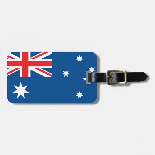 Australische nationale vlag bagagelabel (Voorkant horizontaal)