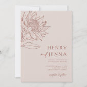 Australische Native Botanicals Waratah Protea Kaart (Voorkant)