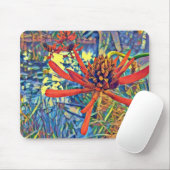 Australische Native Flame Flower Muismat (Met muis)