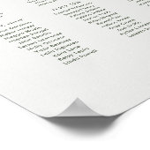 Australische Native Gum Blossom Zittingkaart Poster (Hoek)