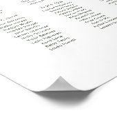 Australische Native Gum Blossom Zittingkaart Poster (Hoek)