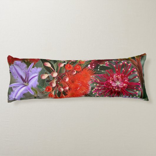 Australische Native Wild Flowers Lichaamskussen (Achterkant)