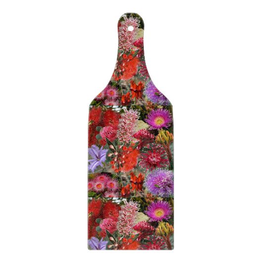 Australische Native Wild Flowers Paddle Snijplank (Voorkant)