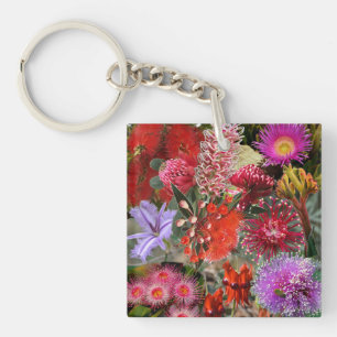 Australische Native Wild Flowers Sleutelhanger