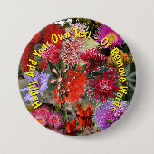 Australische Native Wild Flowers Small Badge Ronde Button 7,6 Cm (Voorkant)