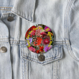 Australische Native Wild Flowers Small Badge Ronde Button 7,6 Cm