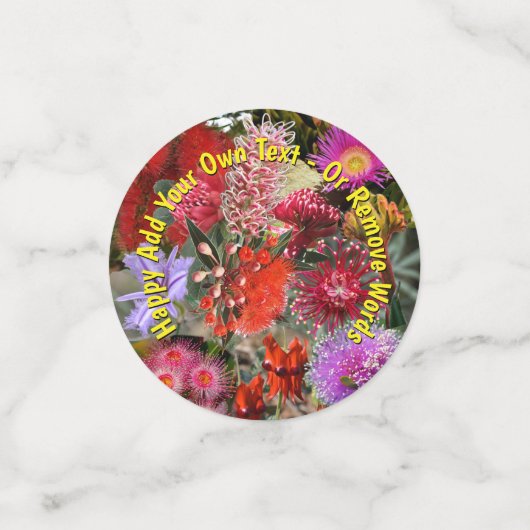 Australische Native Wild Flowers Table Confetti (Kleine voorkant)