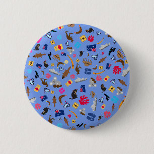 Australische objecten, waarvoor Australië beroemd Ronde Button 5,7 Cm