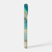 Australische Opal Steen Textuur Luxe Persoonlijk iPhone 15 Case (Rechterkant)