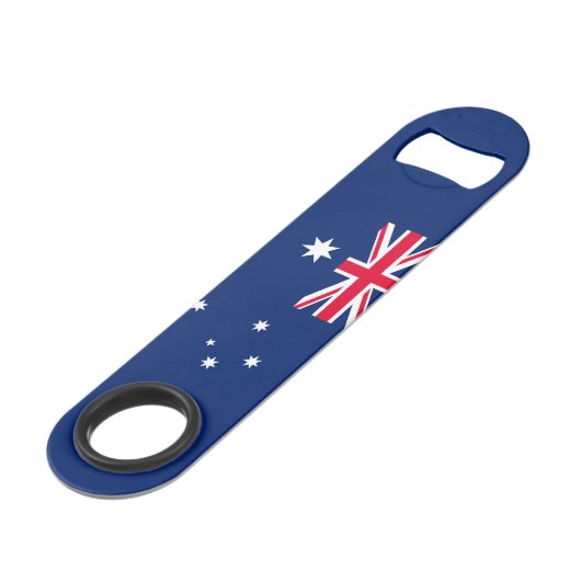 Australische opener voor flesflesopenen met vliegs speed flessenopener (Voorkant Gekanteld)