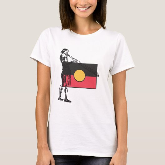 Australische originele vlag en afkomst t-shirt (Voorkant)
