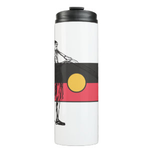 Australische originele vlag en afkomst thermosbeker