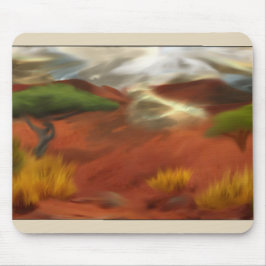 Australische Outback Dageraad Abstracte Kunst Muismat